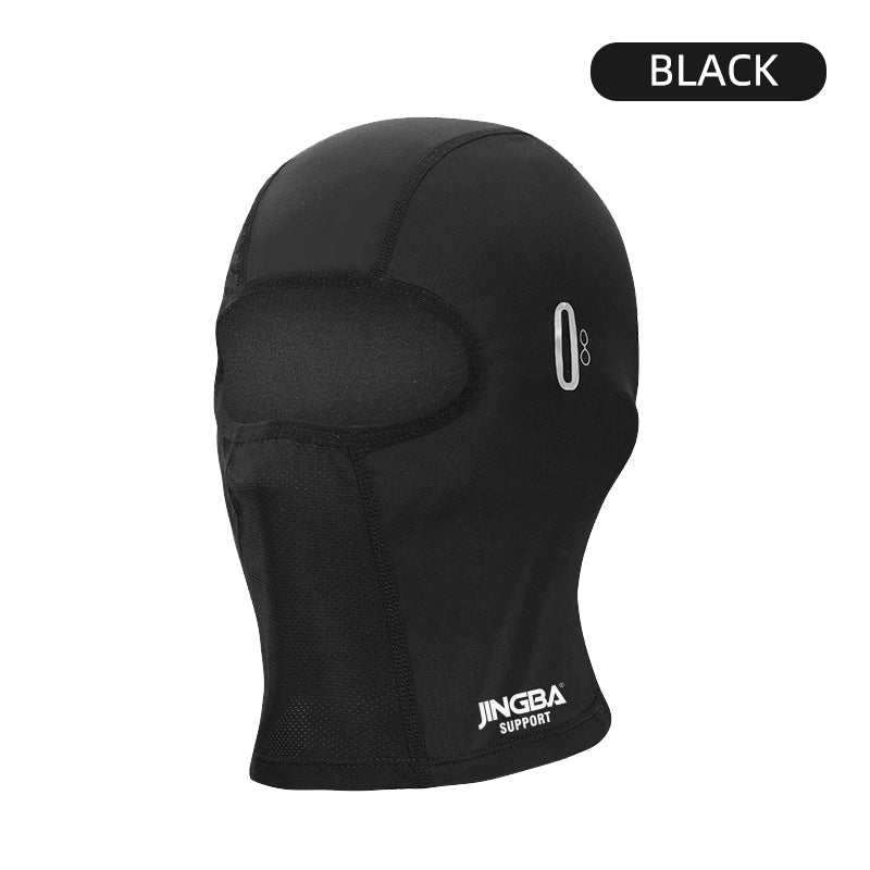 JINGBA SUPPORT 3155 cagoule masque facial moto coupe-vent respirant sport pêche visage couverture Anti-UV été hiver Ski masque