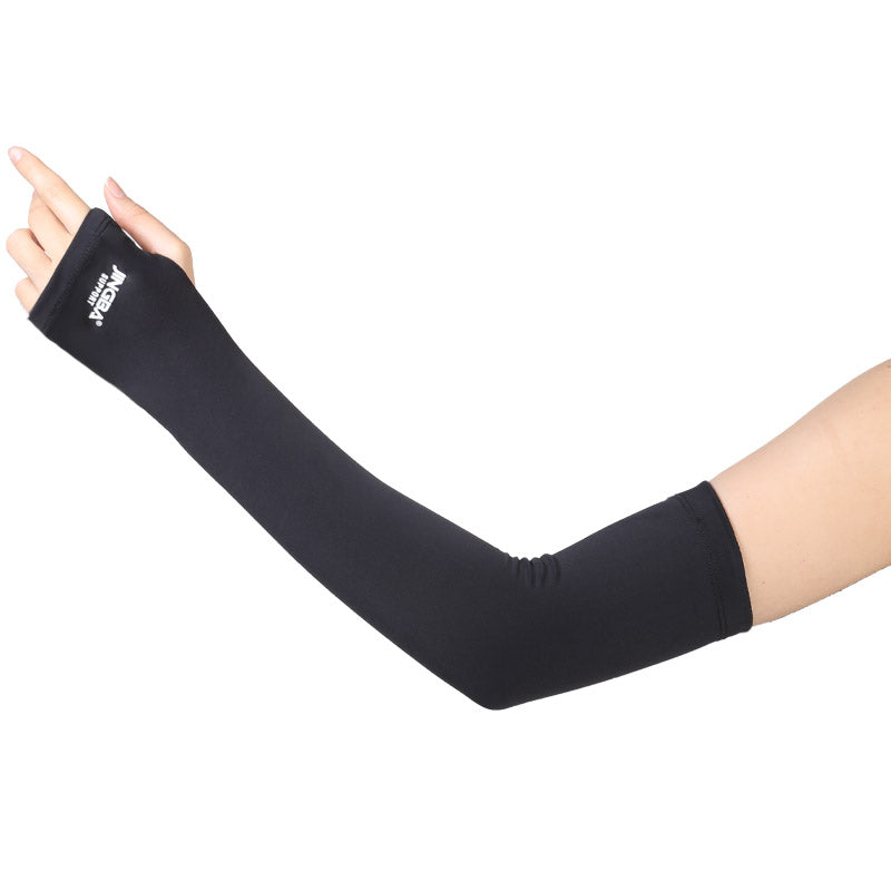 JINGBA SUPPORT 4945 chauffe-bras thermique été refroidissement cyclisme hiver bras manches couvre-bras avec trous pour les pouces pour hommes femmes