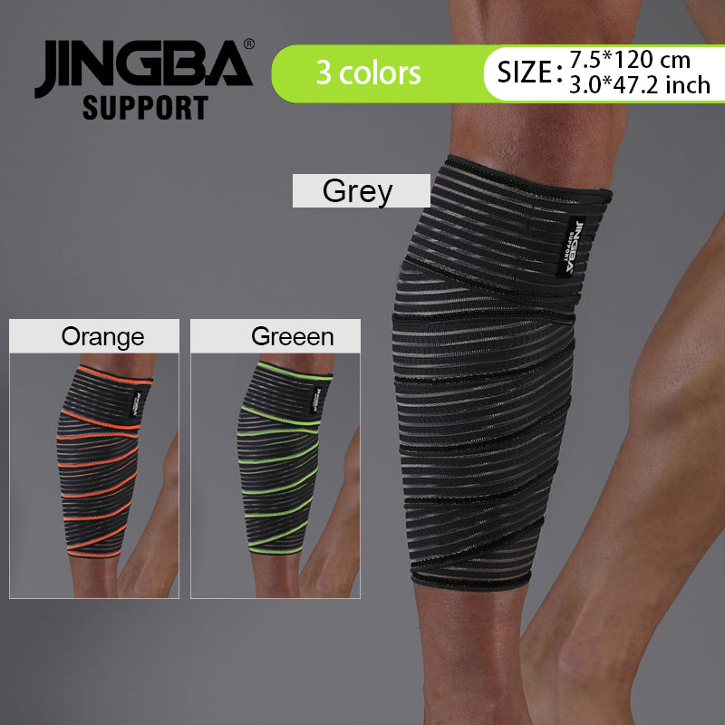 JINGBA SUPPORT 0324 Bandage de Genou de Levage Fitness Super Robuste pour Attelle de Genou de Veau Powerlifting
