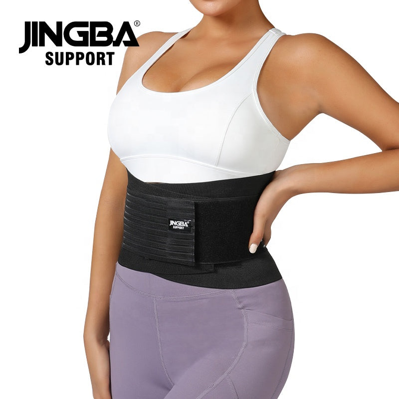 JINGBA SUPPORT 0052 Private Label Double Bretelles corset de perte de poids Minceur Taille Formateur Sueur Taille Trimmer Bande