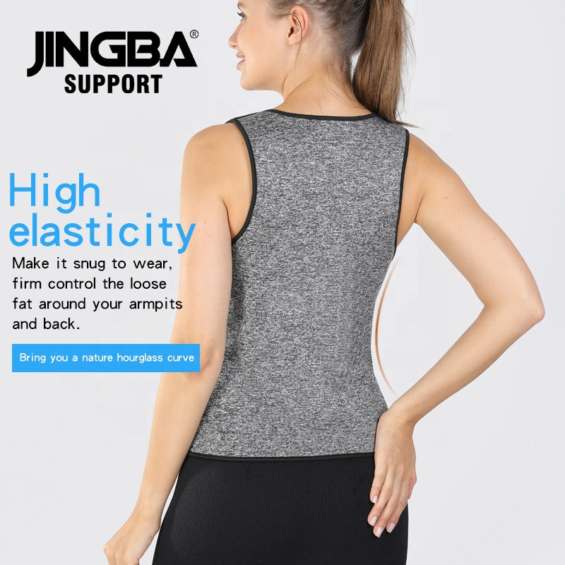 JINGBA SUPPORT 3380 Gym Fitness Néoprène Sport Sweat Vest Sauna Sport Gilet pour Sport Vie Quotidienne