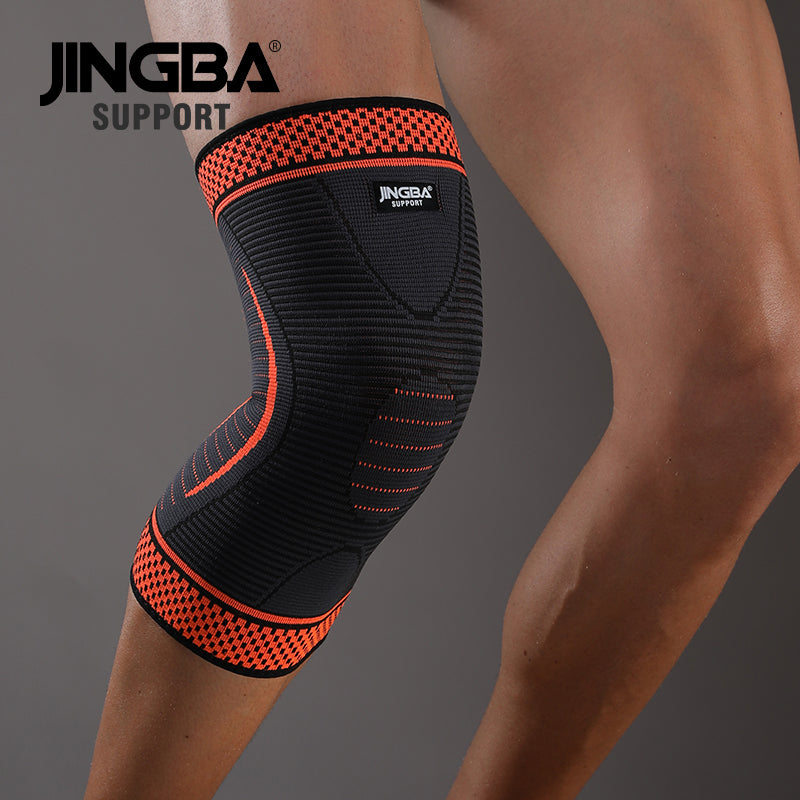 JINGBA SUPPORT 6067 Attelle de compression pour basket-ball à manches élastiques hautes - Protecteur de sport pour hommes et femmes