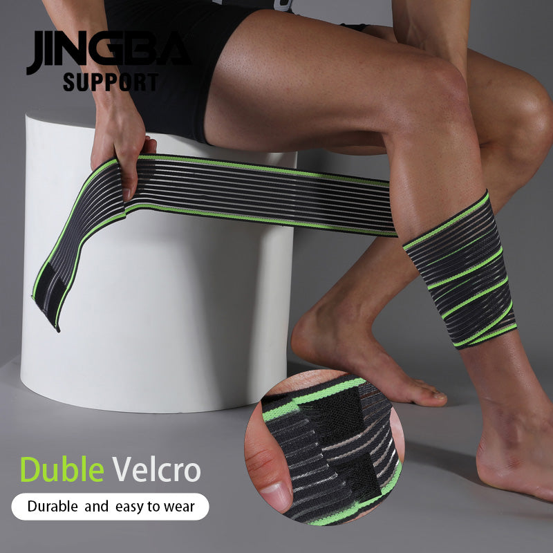 JINGBA SUPPORT 0324 Bandage de Genou de Levage Fitness Super Robuste pour Attelle de Genou de Veau Powerlifting