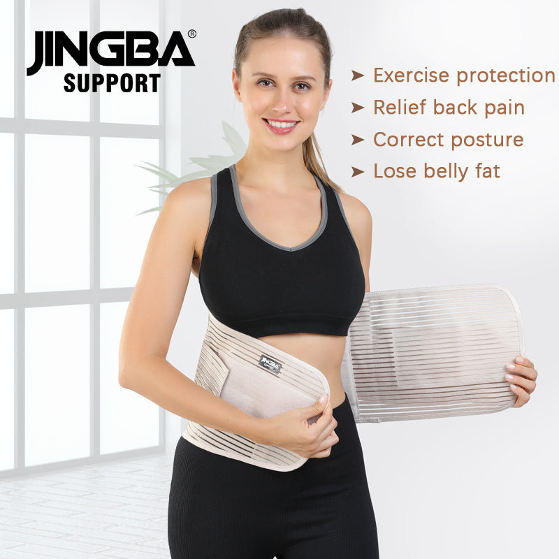 JINGBA SUPPORT 5052 haute qualité avancée chaude lombaire inférieure personnalisée double sangles sueur taille taille bande