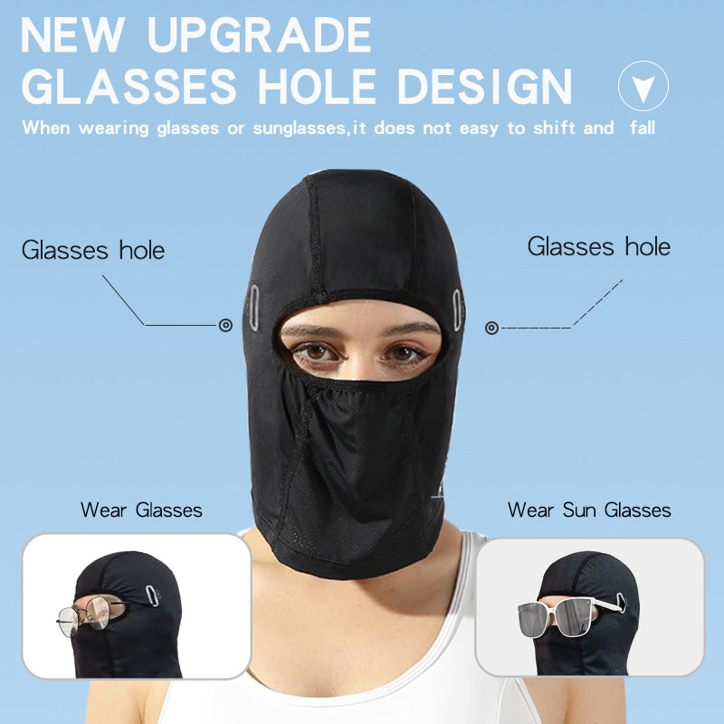 JINGBA SUPPORT 3155 cagoule masque facial moto coupe-vent respirant sport pêche visage couverture Anti-UV été hiver Ski masque