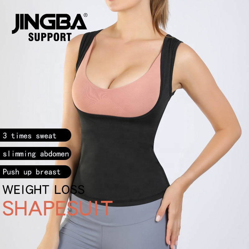JINGBA SUPPORT 0001 - Débardeur amincissant en néoprène chaud pour homme et femme - Gilet de sauna en sueur pour le sport