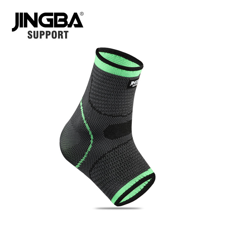 JINGBA SUPPORT 7047 Support de cheville en nylon élastique Compression tricotée Manchon de cheville Protection contre les blessures sportives Chaussettes de soutien des pieds