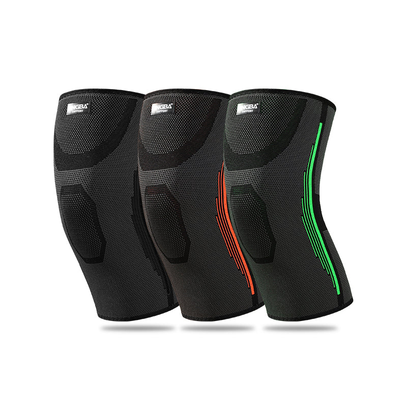JINGBA SUPPORT 9067 unisexe 3D tricoté genouillère professionnelle genouillère Compression genouillère pour courir basket-ball