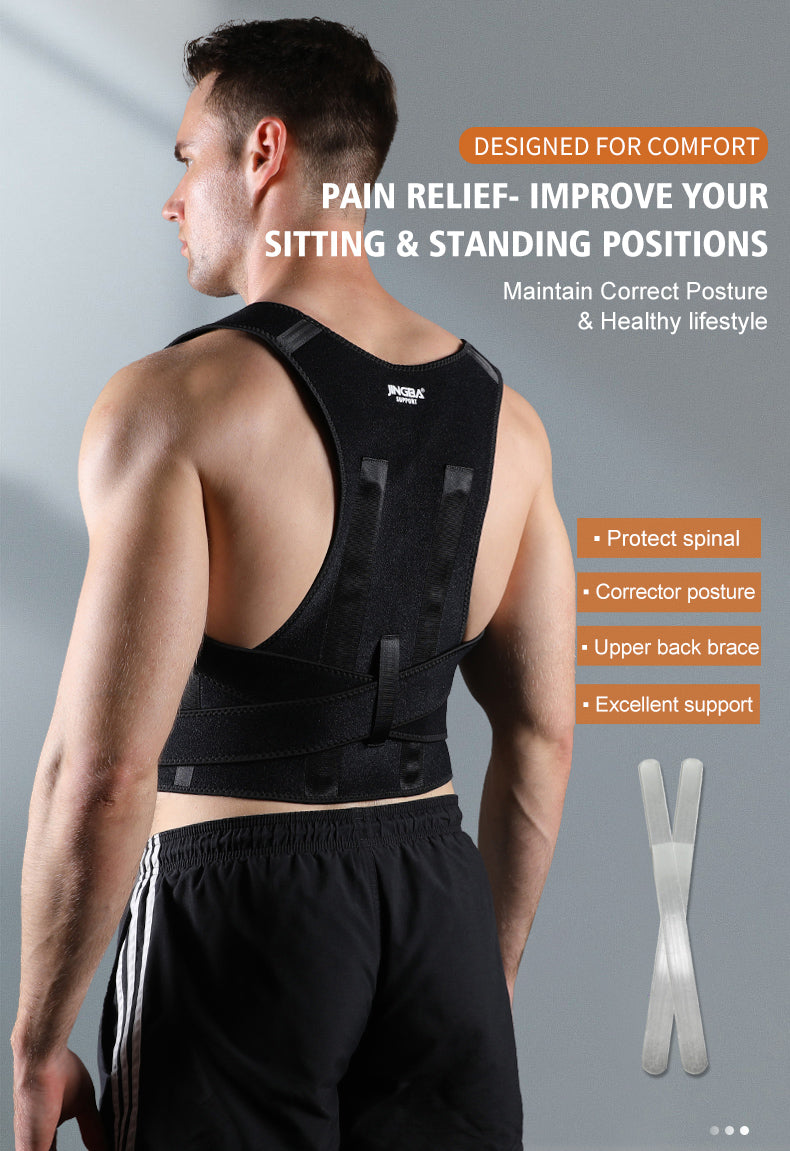 JINGBA SUPPORT 2002 Réglable Dos Épaule Posture Correcteur Ceinture Remodeler Votre Corps Bureau À Domicile Sport Clavicule Colonne Vertébrale Soutien
