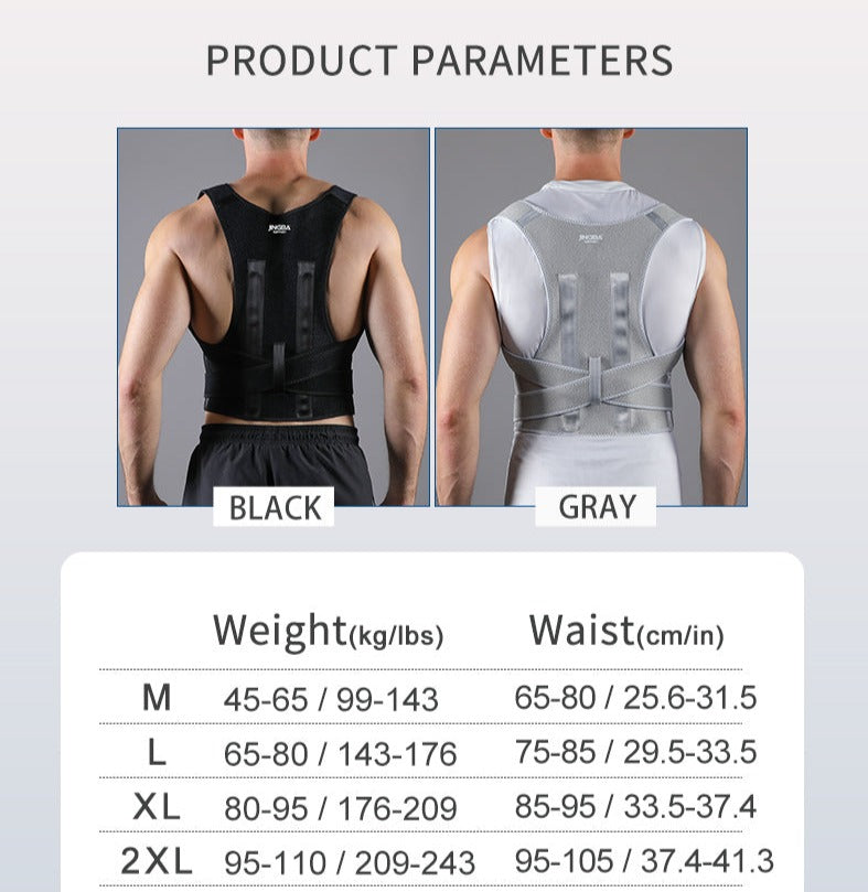 JINGBA SUPPORT 2002 Réglable Dos Épaule Posture Correcteur Ceinture Remodeler Votre Corps Bureau À Domicile Sport Clavicule Colonne Vertébrale Soutien